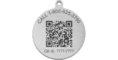 QR Code Classic Ball Chain Medical ID Necklace - Red, Red, pemblem image number 0